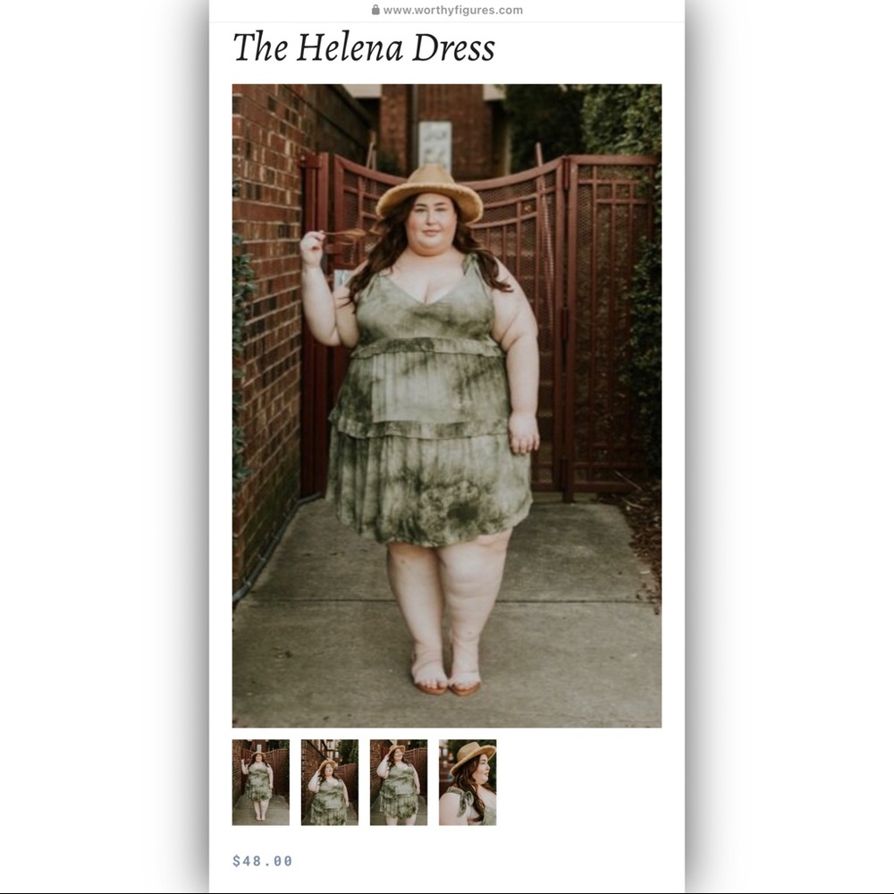 Tie shoulder dress